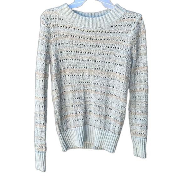 LOFT Sweaters - Loft Open Weave Sweater Women’s Mint Green Size XS